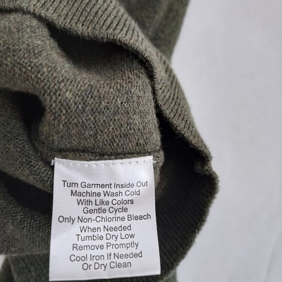 Jos. A. Bank Traveler Green Long Sleeve Pullover Sweater - Picture 4 of 11